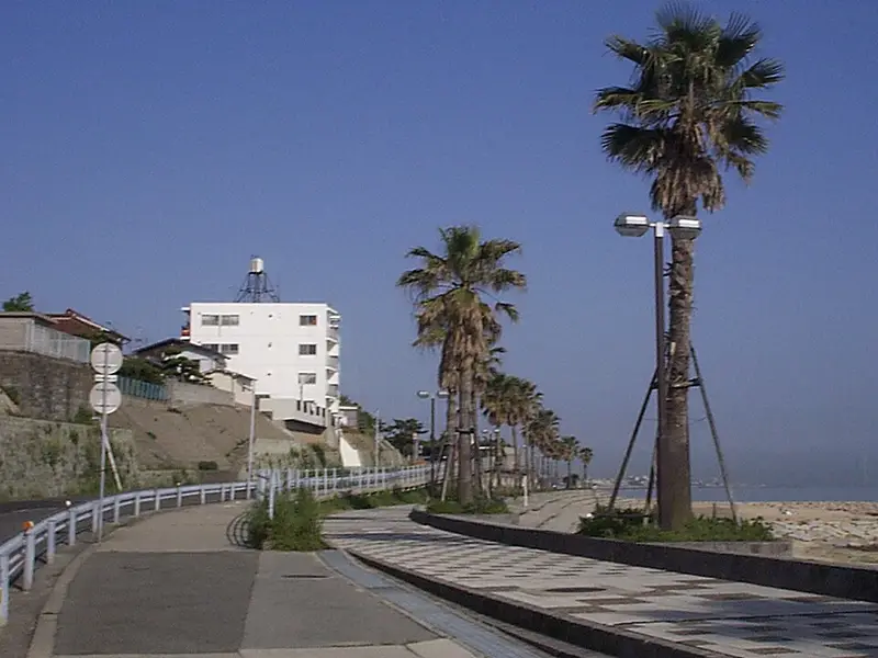 明石海浜公園護岸の釣り場