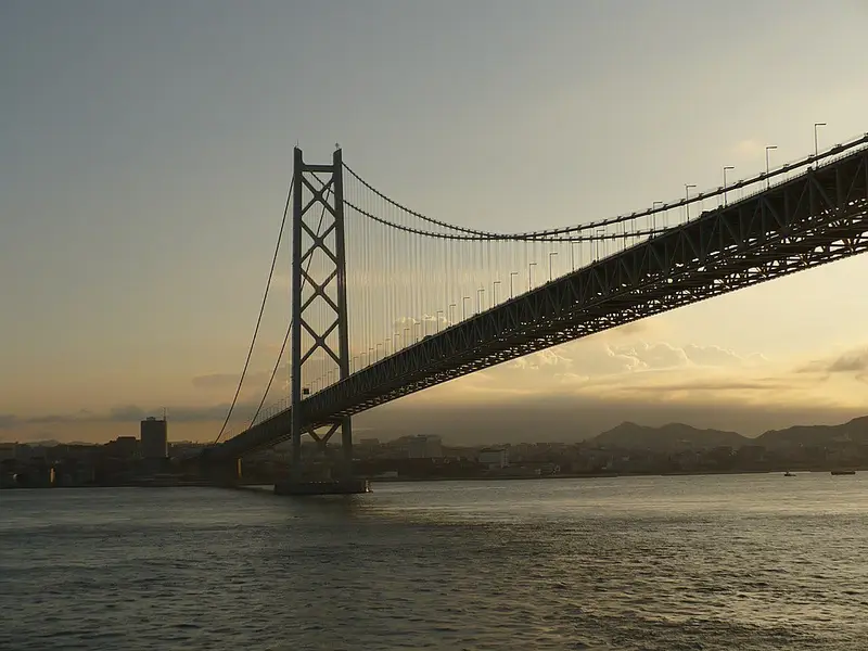 明石海峡大橋下(舞子側護岸)の釣り場