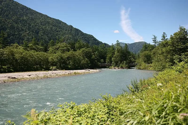 梓川上流(上高地)の釣り場