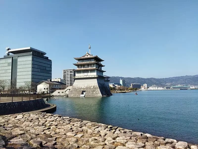 琵琶湖・におの浜の釣り場