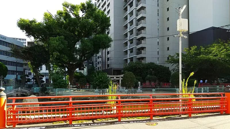 博多港中央ふ頭護岸の釣り場