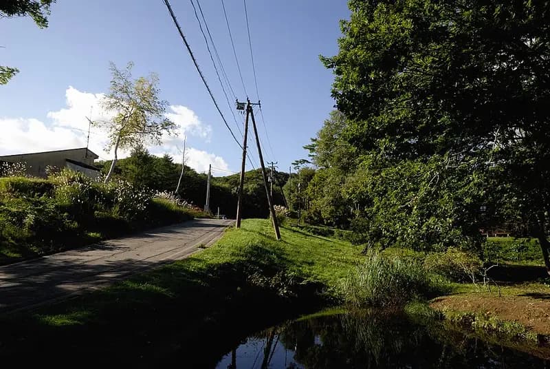 桧原湖の釣り場