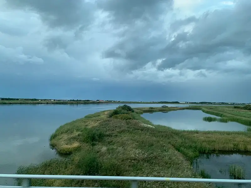 石狩放水路の釣り場