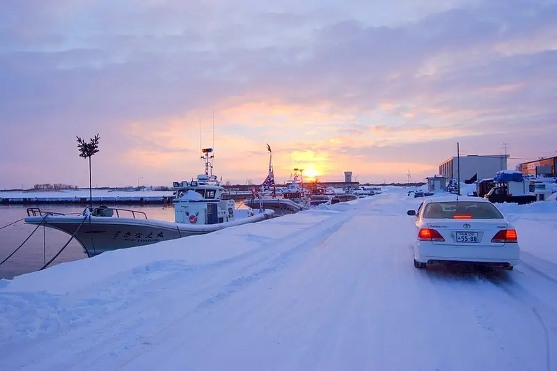 石狩湾新港東ふ頭の釣り場