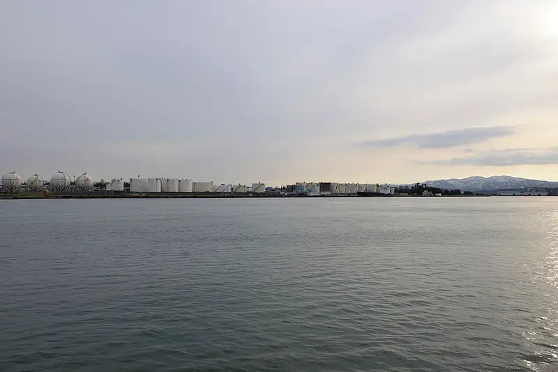 金沢港大野からくり記念館前の釣り場