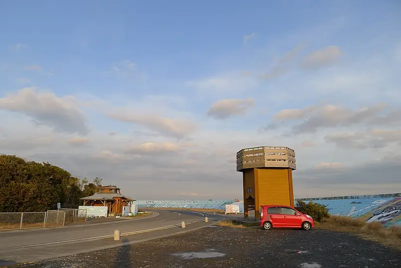 大井川港堤防の釣り場