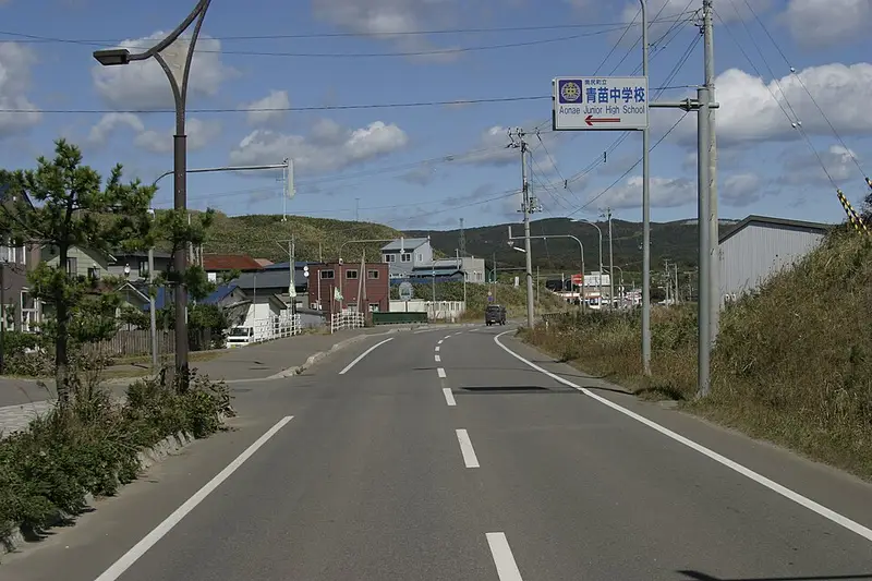 奥尻島青苗漁港の釣り場