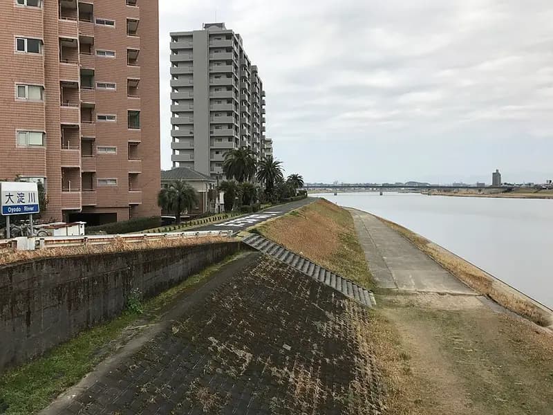 大淀川の釣り場