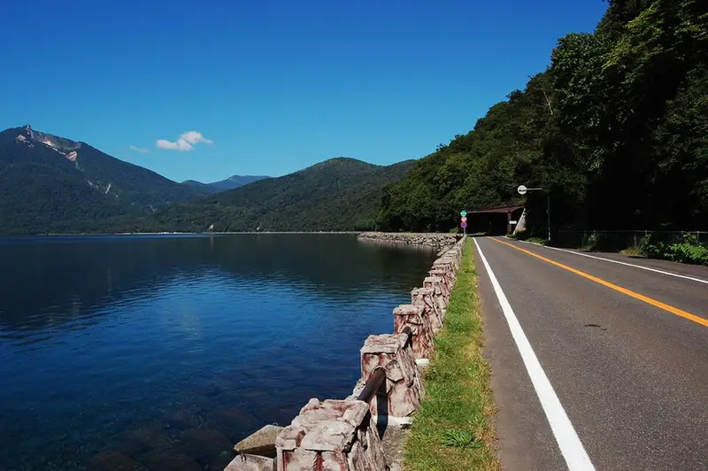 支笏湖の釣り場