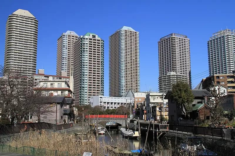 隅田川テラス(佃・月島)の釣り場