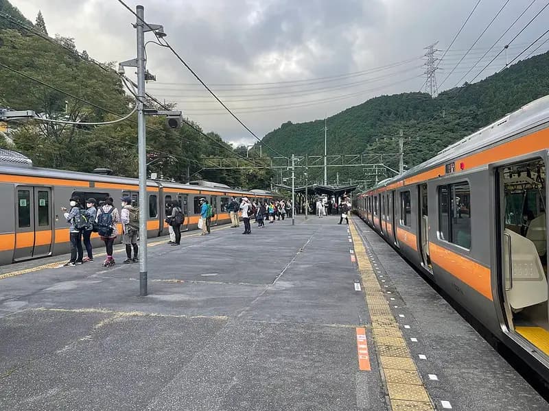 多摩川上流(御岳渓谷)の釣り場